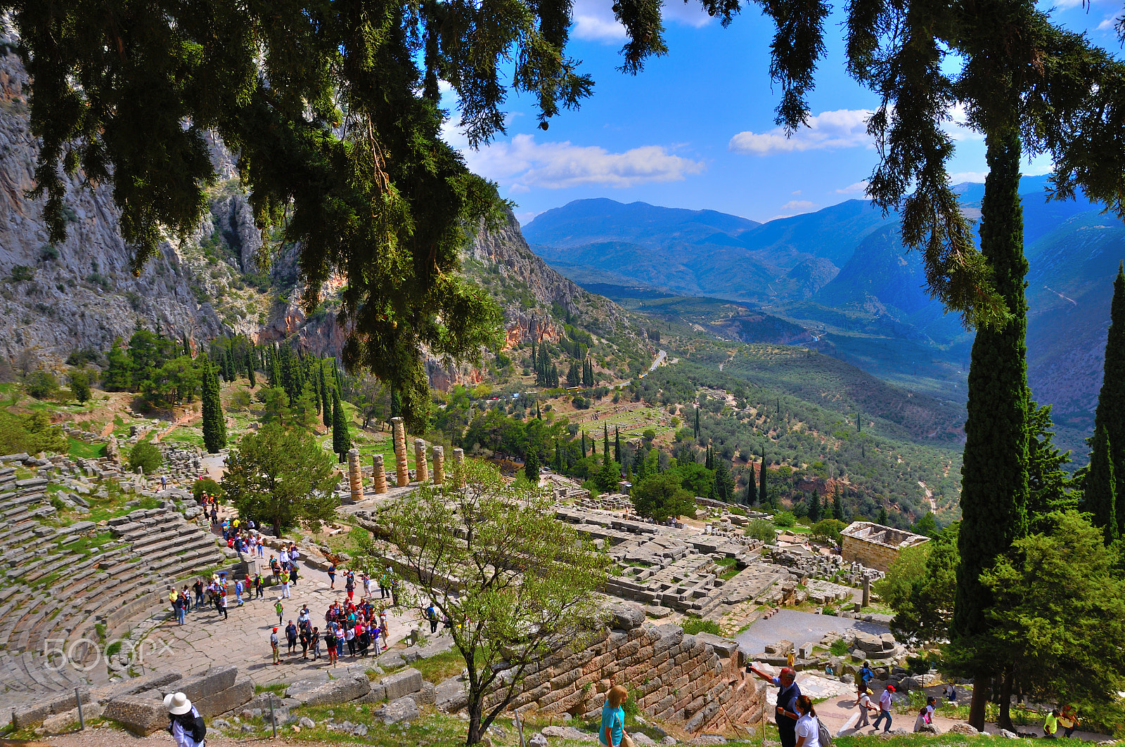 Nikon D90 + Sigma 17-70mm F2.8-4 DC Macro OS HSM sample photo. Delphi ruins in greece photography