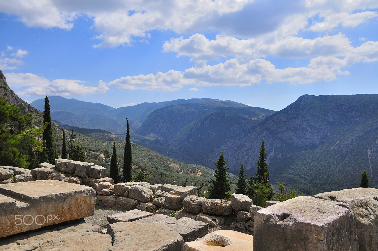 Nikon D90 + Sigma 17-70mm F2.8-4 DC Macro OS HSM sample photo. Delphi ruins in greece photography