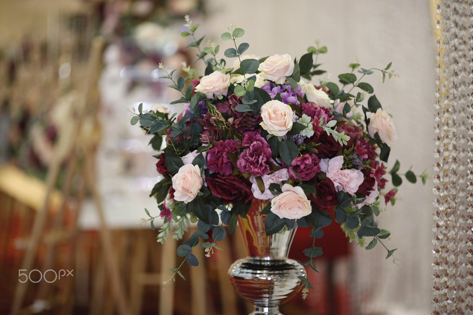Canon EF 135mm F2L USM sample photo. Wedding event with decoration photography