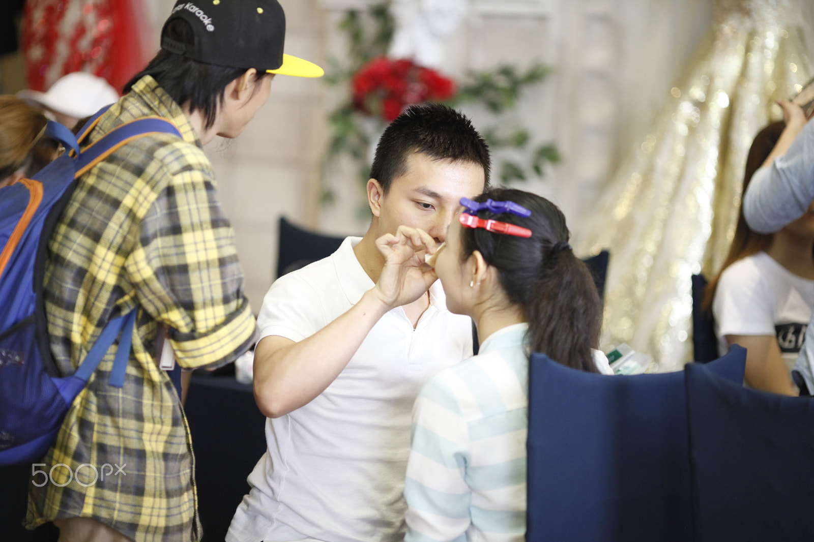 Canon EF 135mm F2L USM sample photo. Wedding event with decoration photography