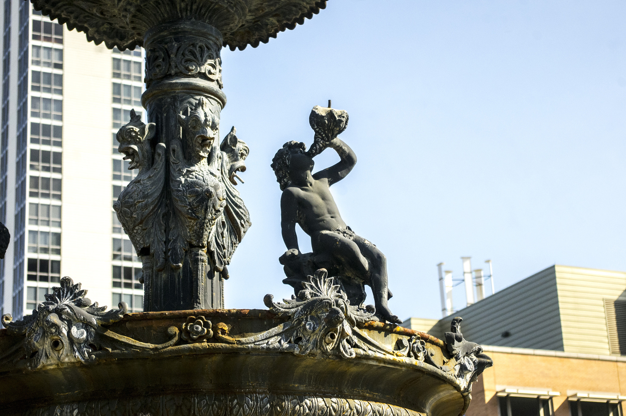 Pentax K-r sample photo. Fountain. chicago, usa photography