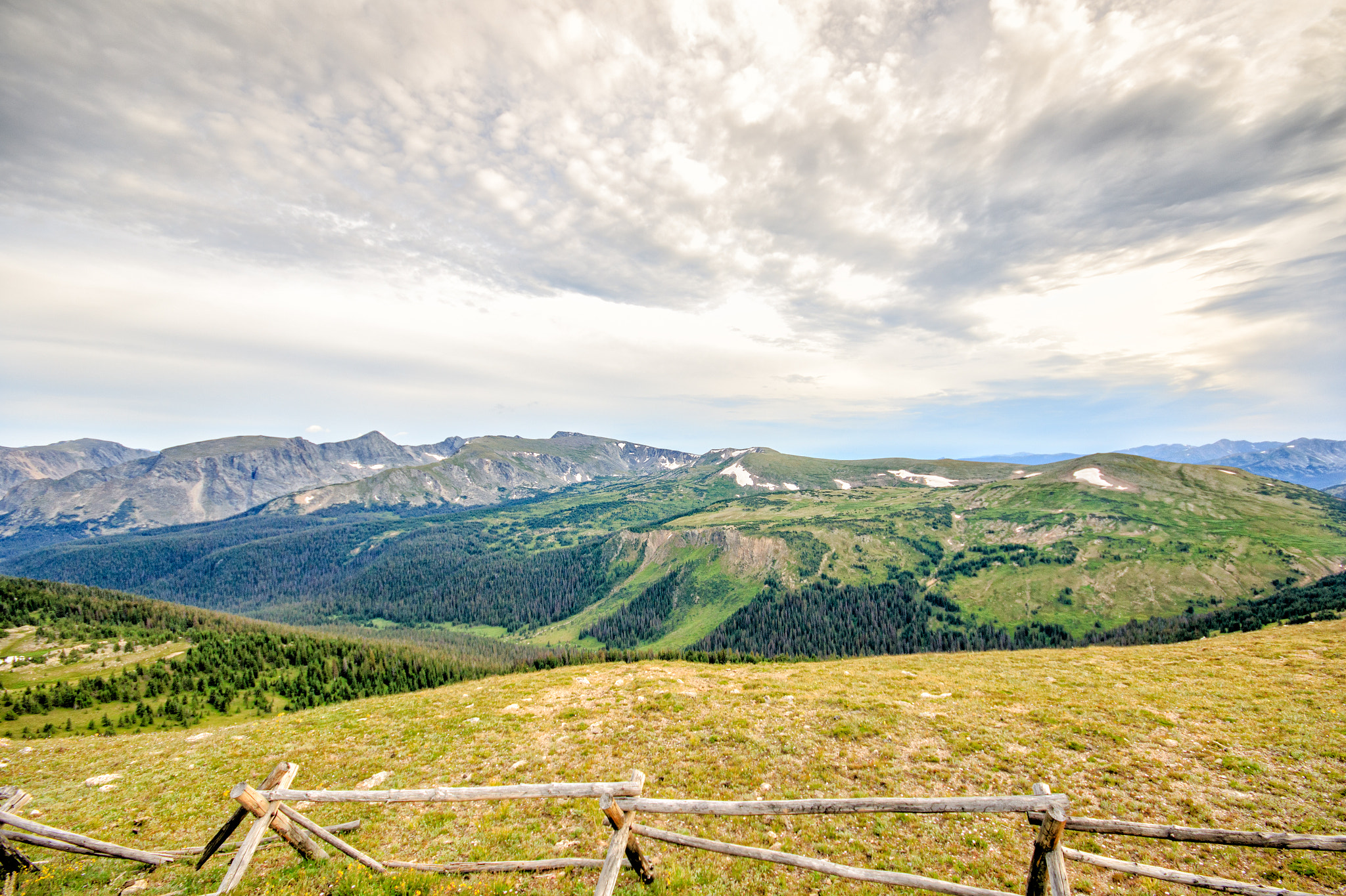 Sigma 10-20mm F4-5.6 EX DC HSM sample photo. View from alpine pass center on the top of the rocky mountains photography