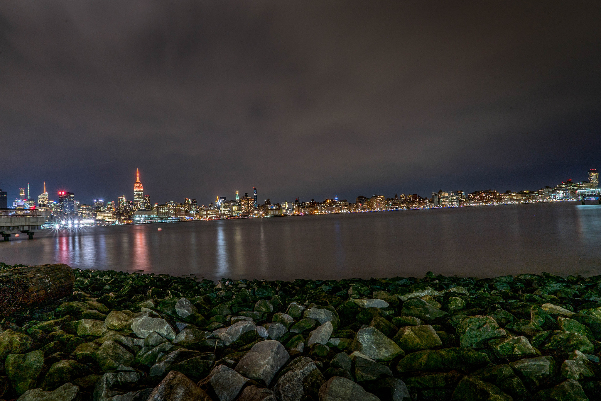 Sony a7S II + Sony FE 24-240mm F3.5-6.3 OSS sample photo. Bright lights across the river photography