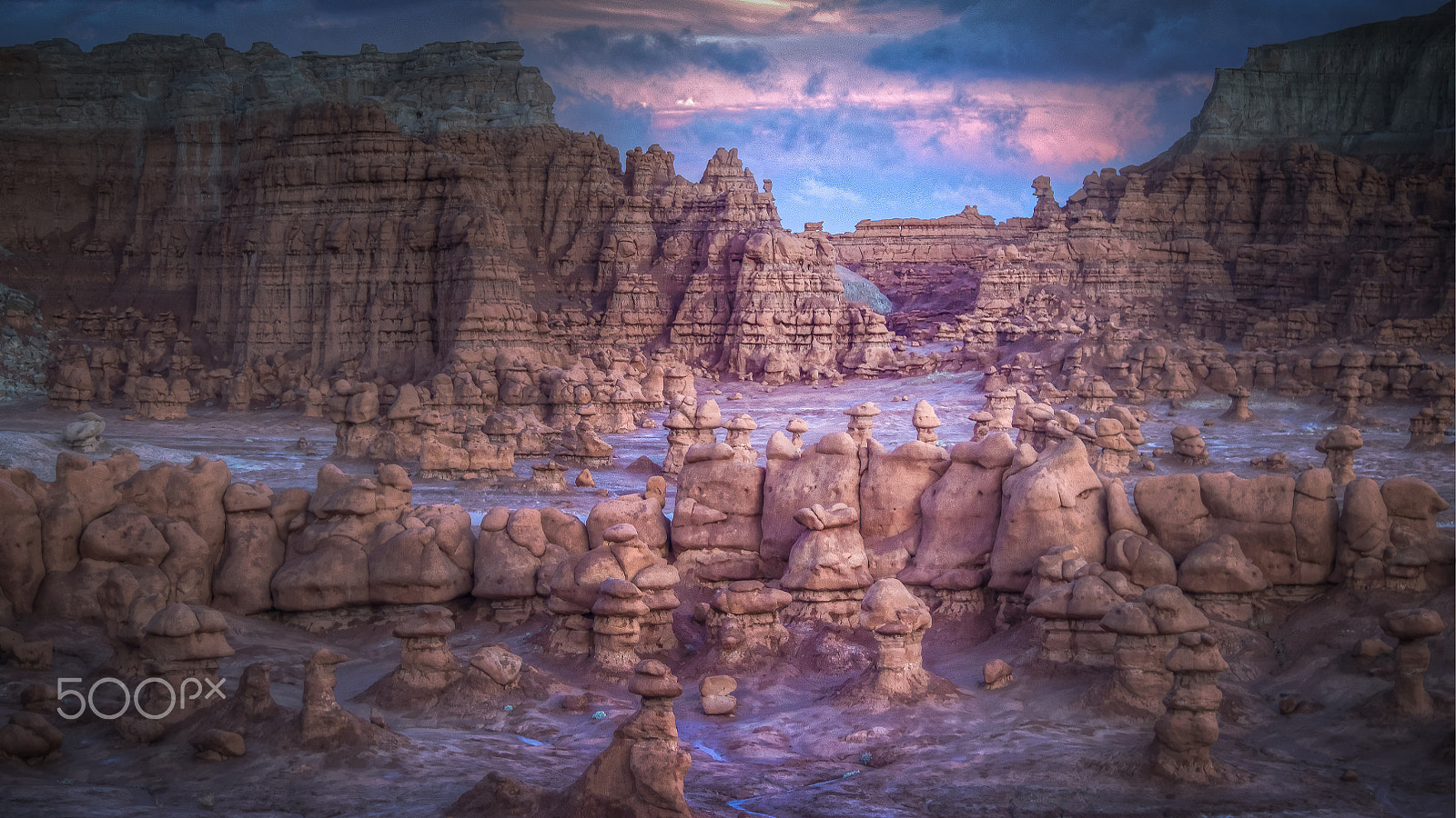 Canon EF-S 17-85mm F4-5.6 IS USM sample photo. Valley of the goblins. sunset photography