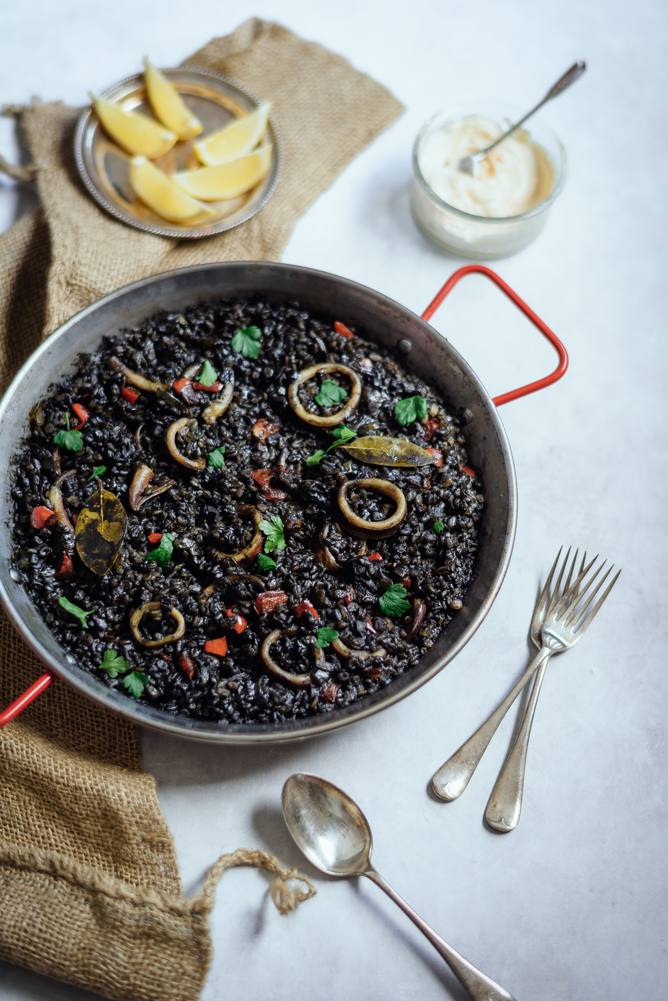 Nikon D750 + Nikon AF-S Nikkor 58mm F1.4G sample photo. Arroz negro ( squid and rice ) photography