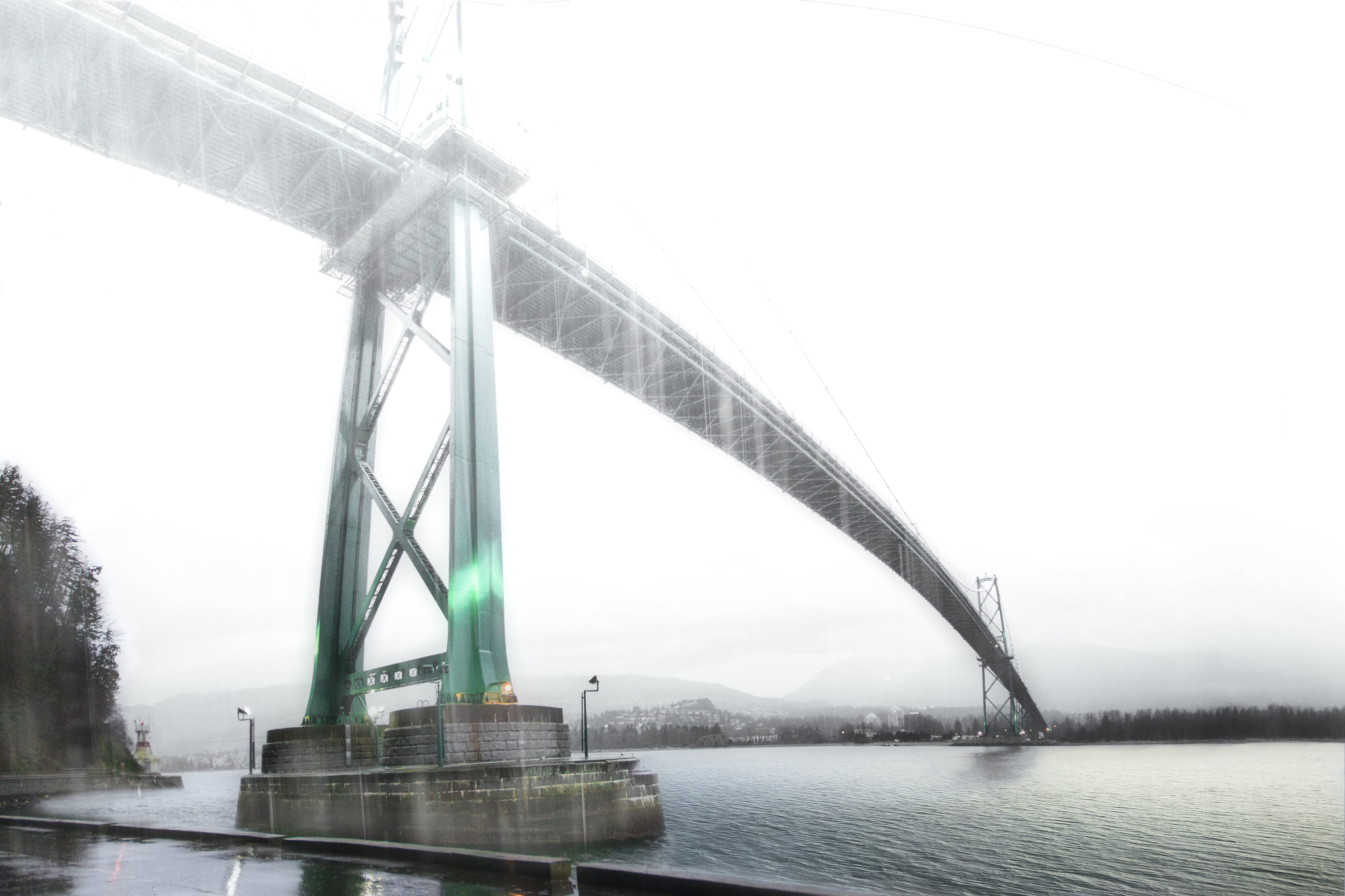 Canon EOS 50D sample photo. Rainy day bridge photography