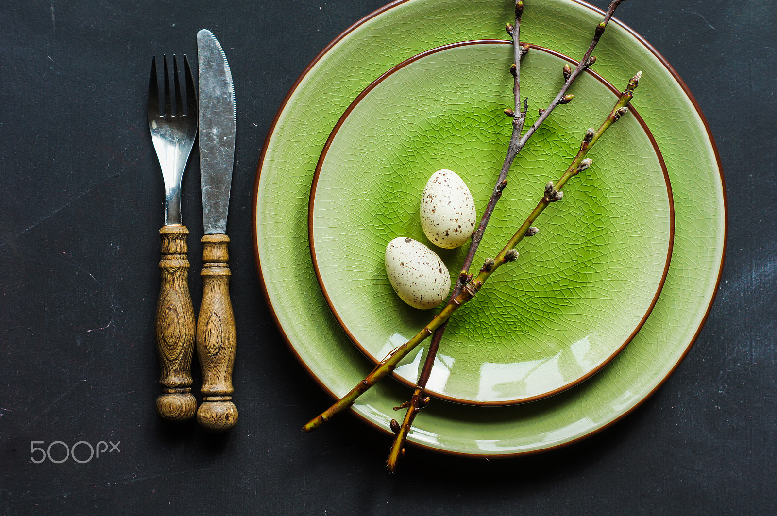 Sony SLT-A55 (SLT-A55V) sample photo. Festive easter table setting photography