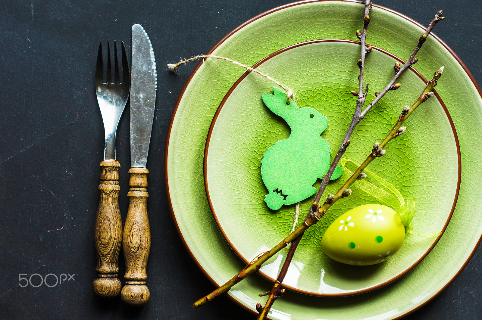 Sony SLT-A55 (SLT-A55V) sample photo. Festive easter table setting photography