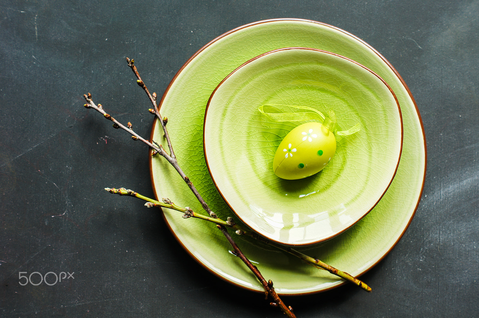 Sony SLT-A55 (SLT-A55V) + Sony DT 50mm F1.8 SAM sample photo. Festive easter table setting photography