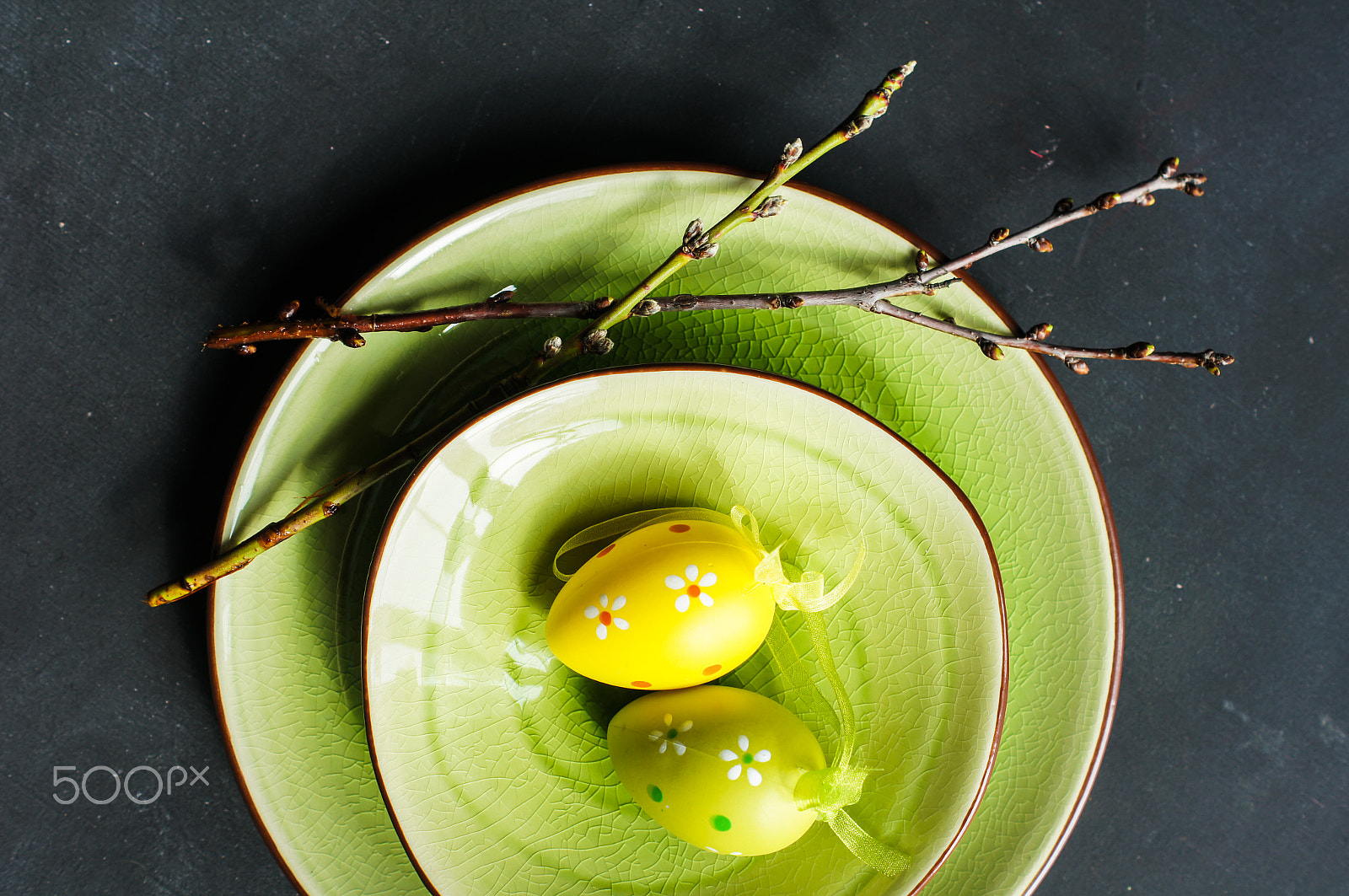 Sony SLT-A55 (SLT-A55V) + Sony DT 50mm F1.8 SAM sample photo. Festive easter table setting photography