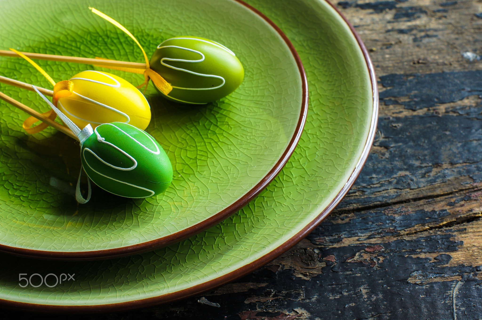 Festive Easter table setting