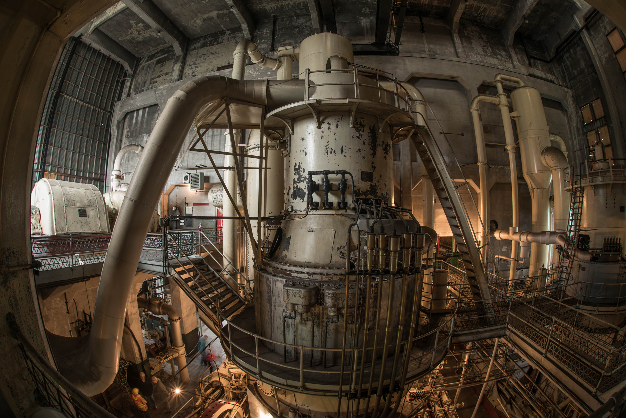 Nikon D750 + Sigma 15mm F2.8 EX DG Diagonal Fisheye sample photo. Georgetown steam plant fisheye photography