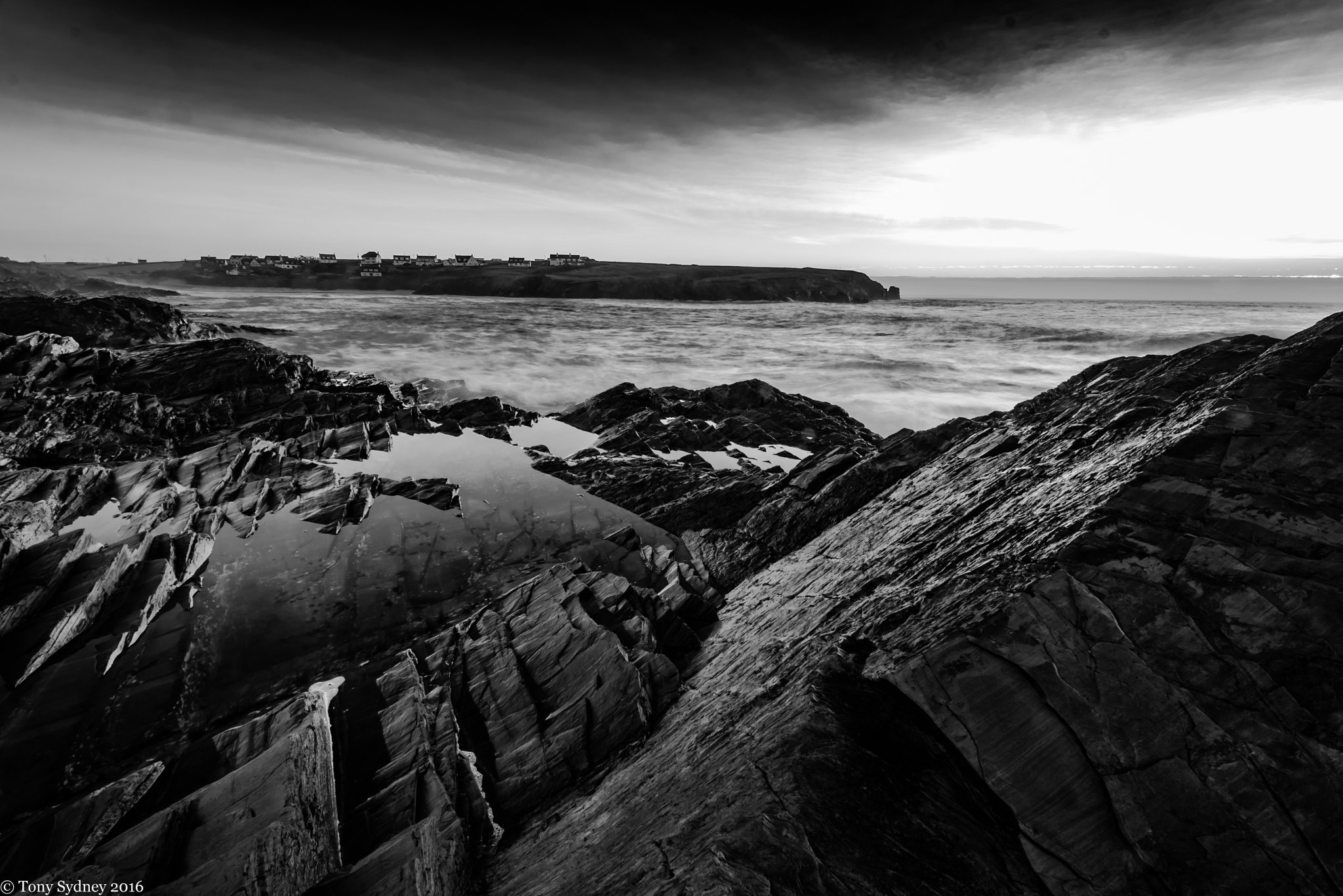 Nikon D5500 sample photo. B and w coast photography
