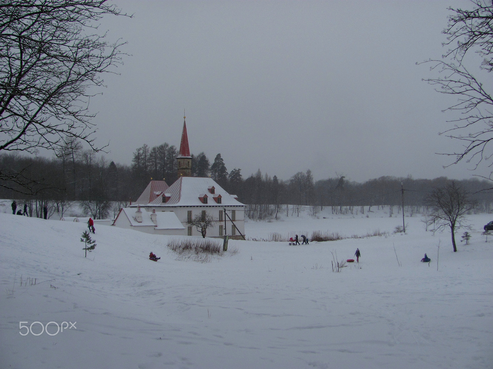 Canon PowerShot SX120 IS sample photo. Priory palace in gatchina photography