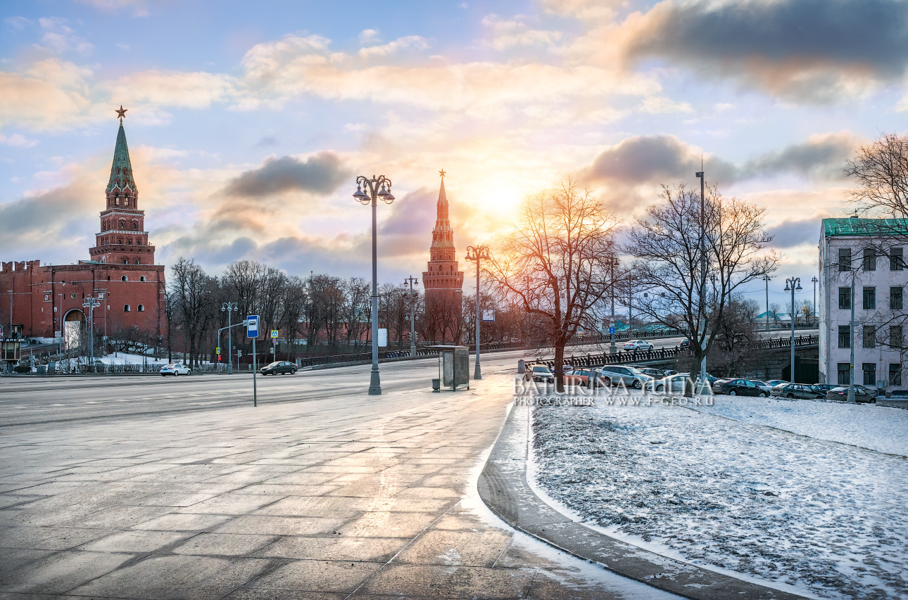 Nikon D800 sample photo. Towers of the moscow kremlin photography