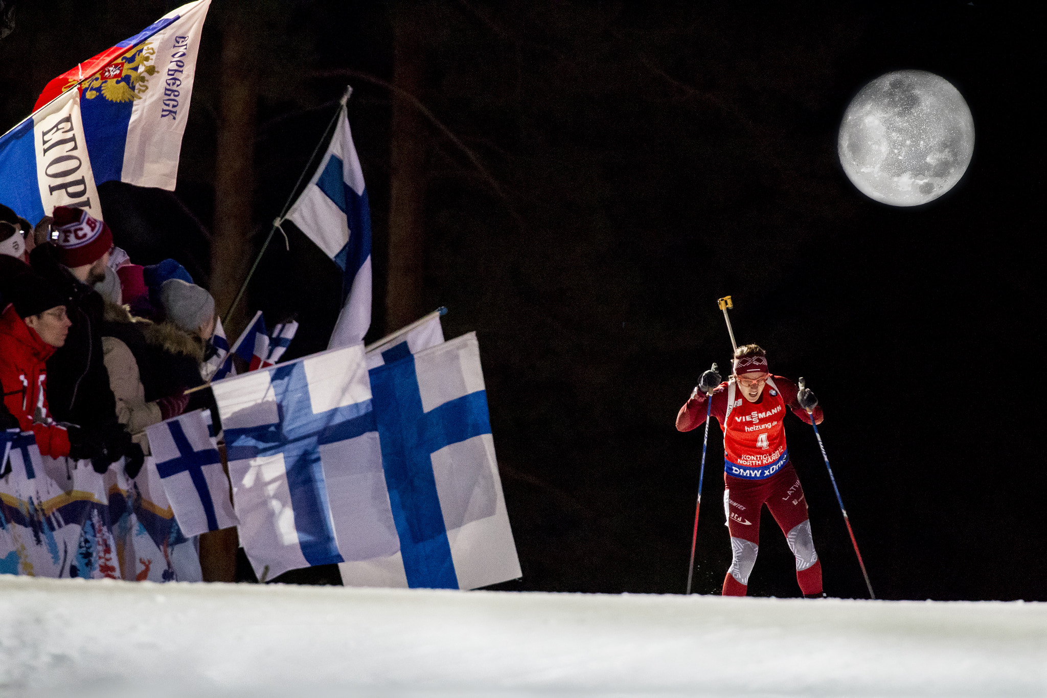 Canon EOS-1D Mark IV sample photo. Full moon in kontiolahti photography