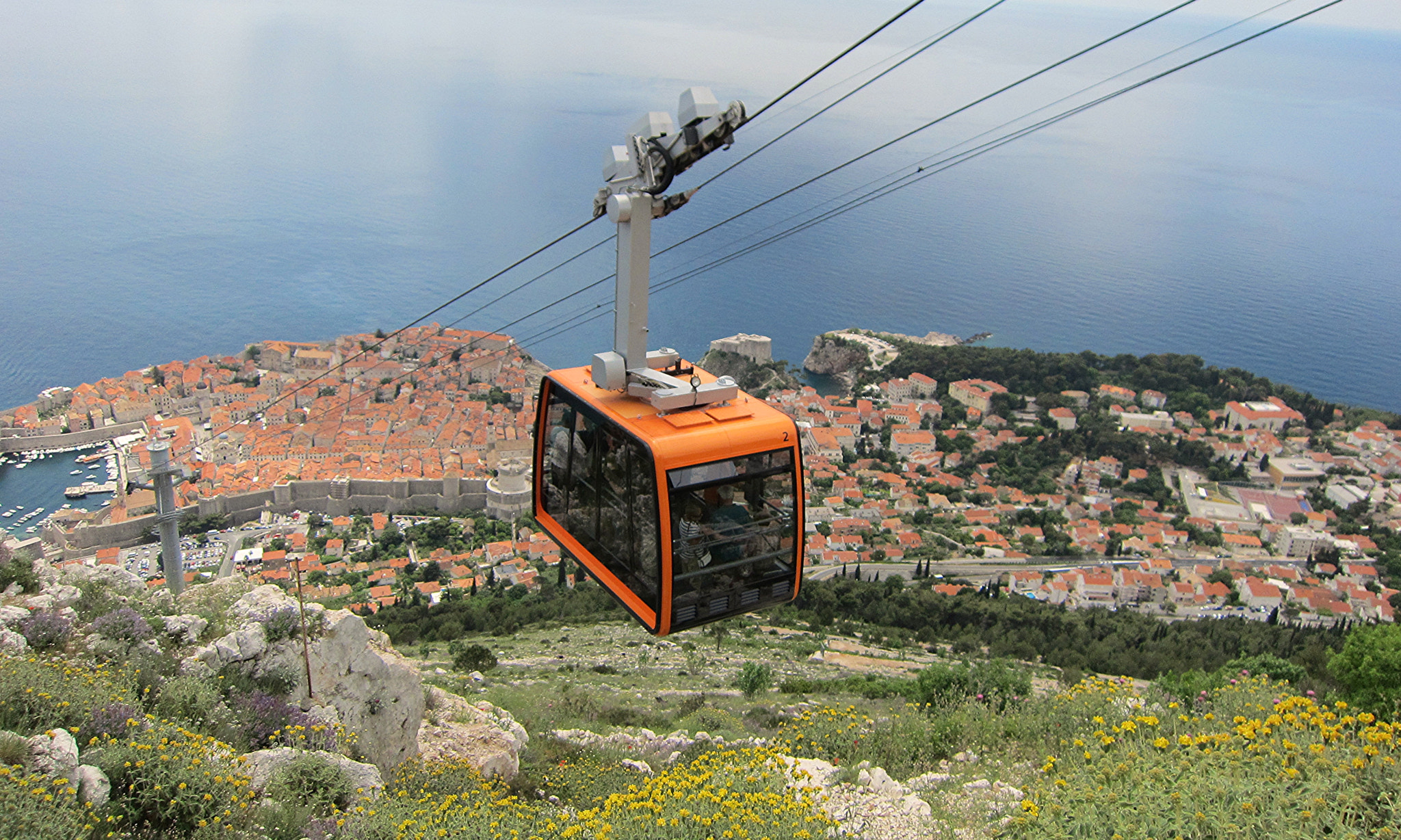 Canon PowerShot SD4000 IS (IXUS 300 HS / IXY 30S) sample photo. Dubrovnik areal cableway 2013 photography