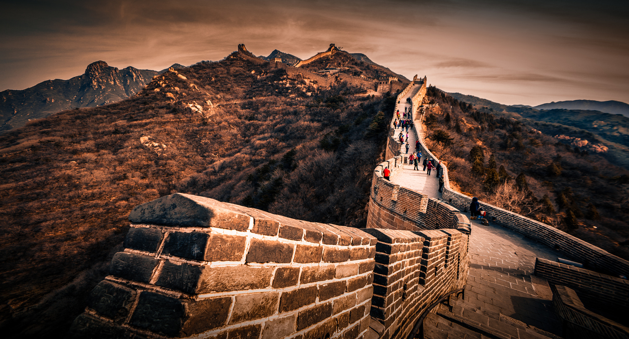 Sony Alpha NEX-7 + Sony E 16mm F2.8 sample photo. China's great wall of the early spring photography