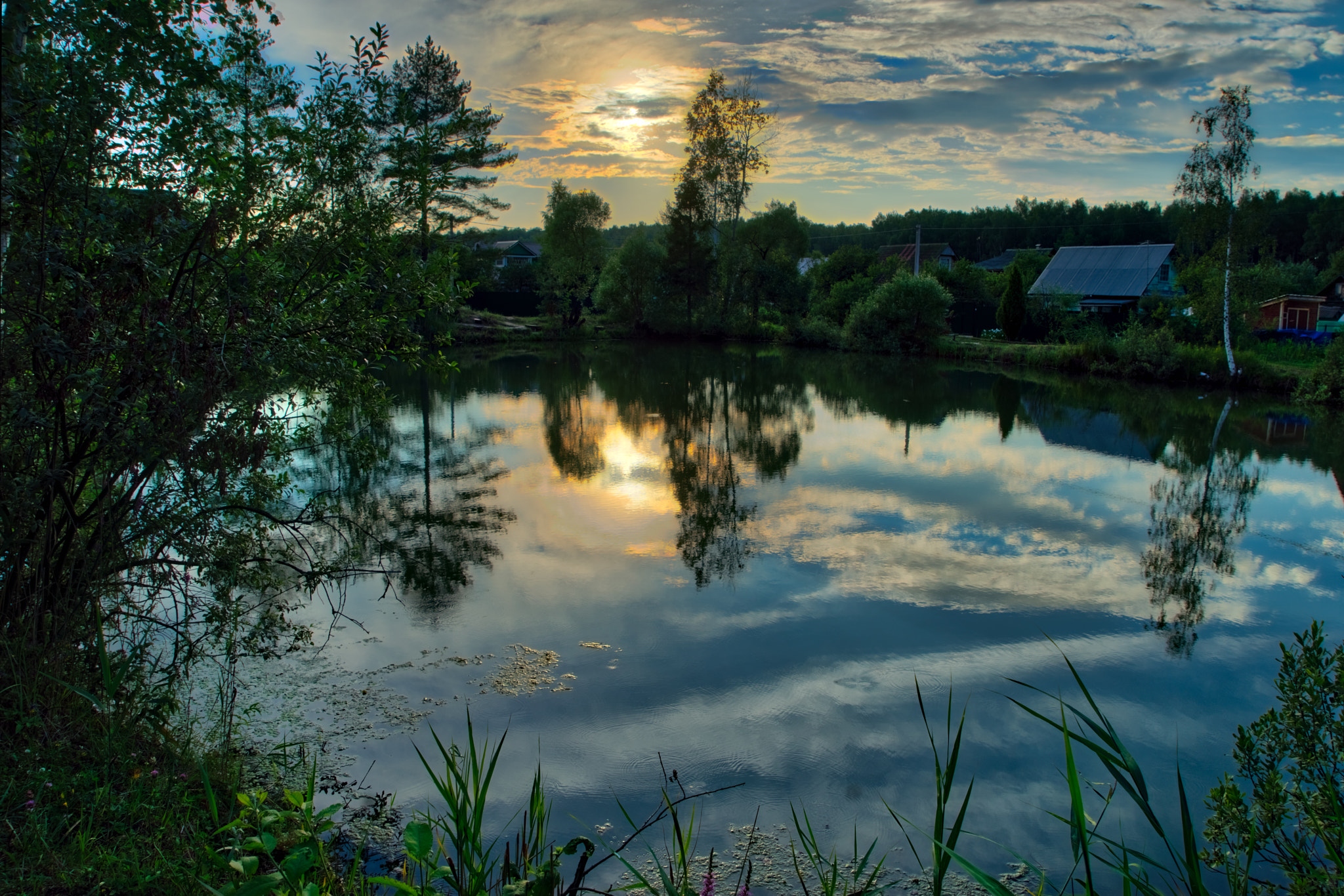 Sony a7R sample photo. Summer house sunset photography