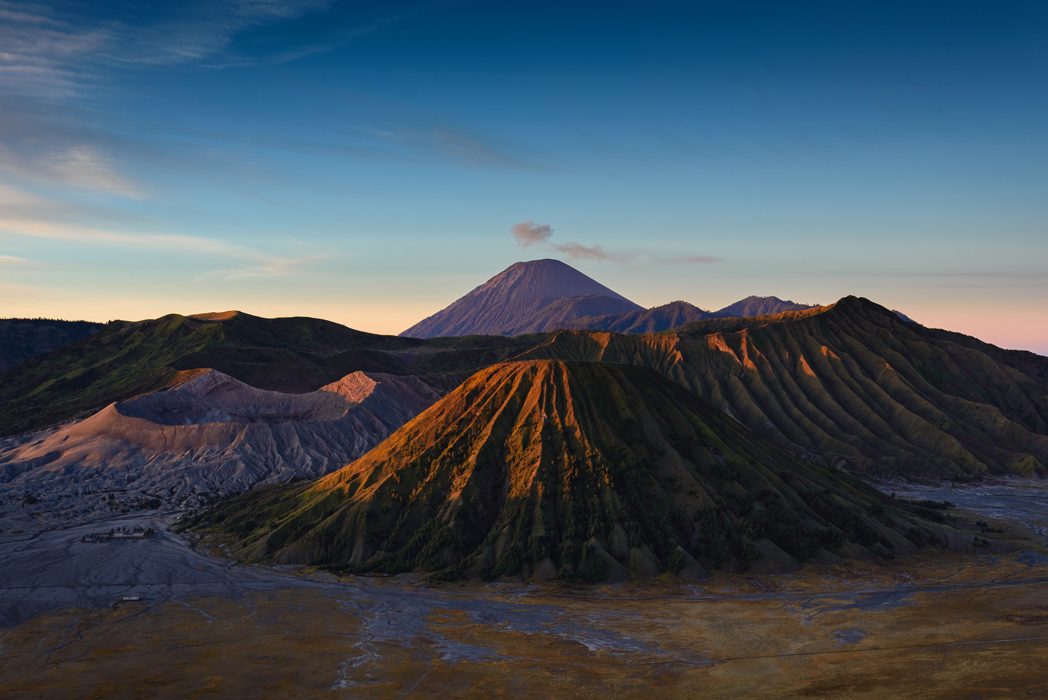 Nikon AF-S Nikkor 24-120mm F4G ED VR sample photo. Mount bromo and semeru, volcanos in java photography
