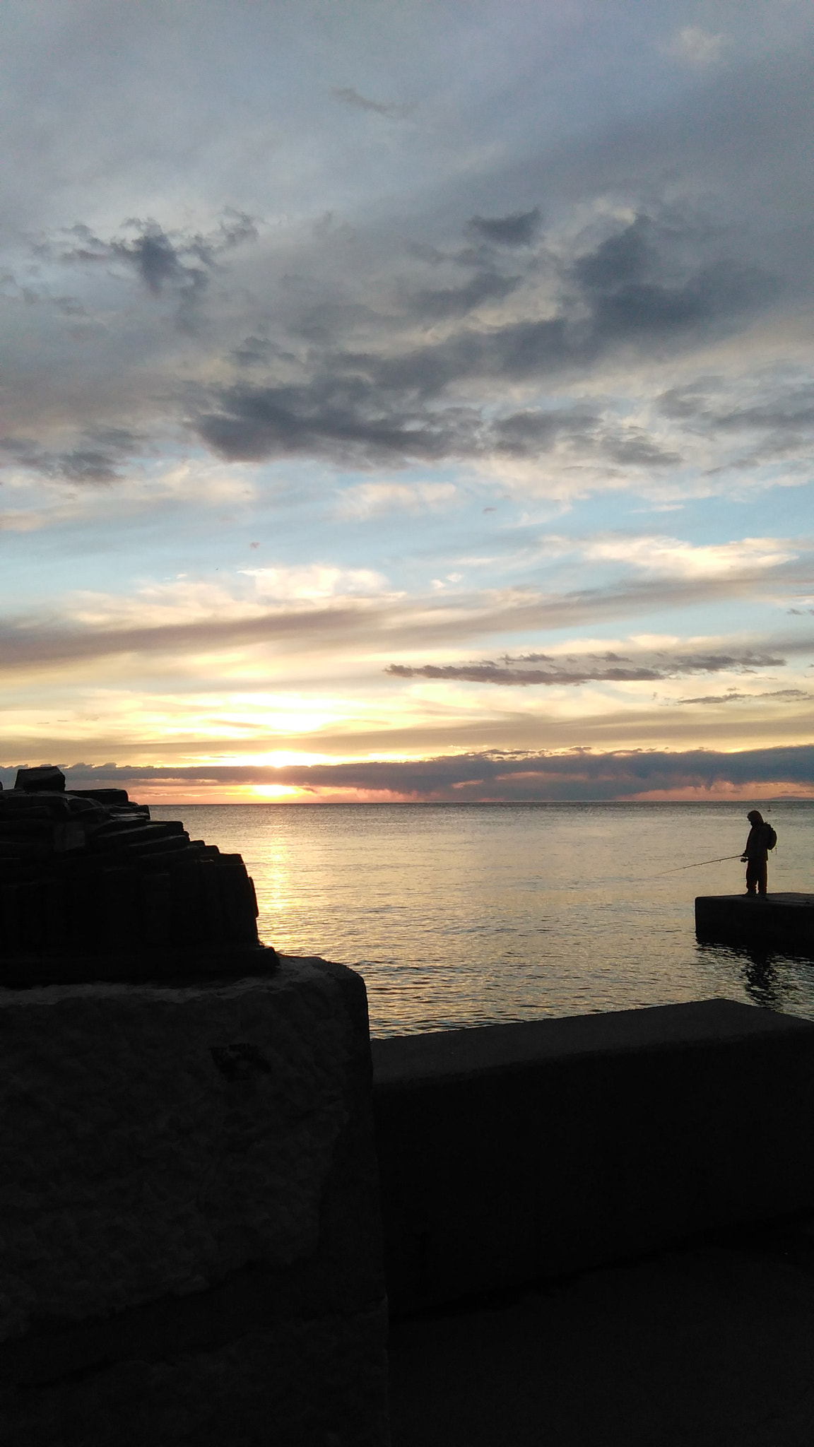 HUAWEI G620S-L01 sample photo. Evening fishing photography