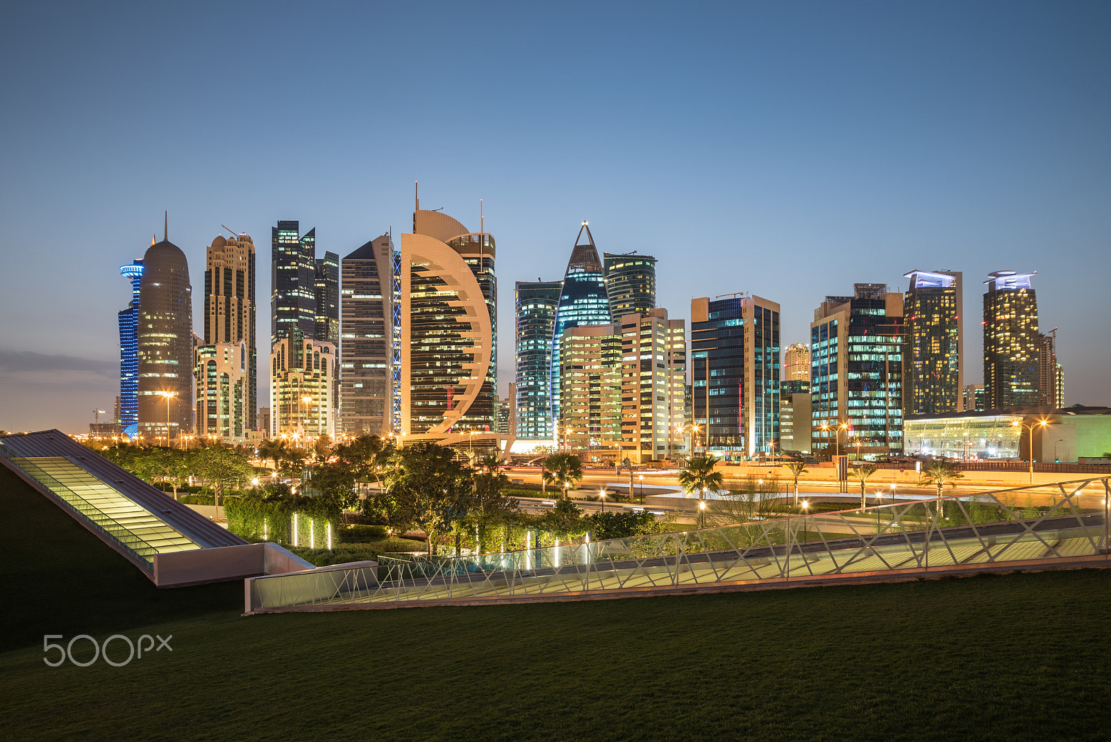 Nikon D750 + Sigma 17-35mm F2.8-4 EX DG  Aspherical HSM sample photo. Doha skyline photography