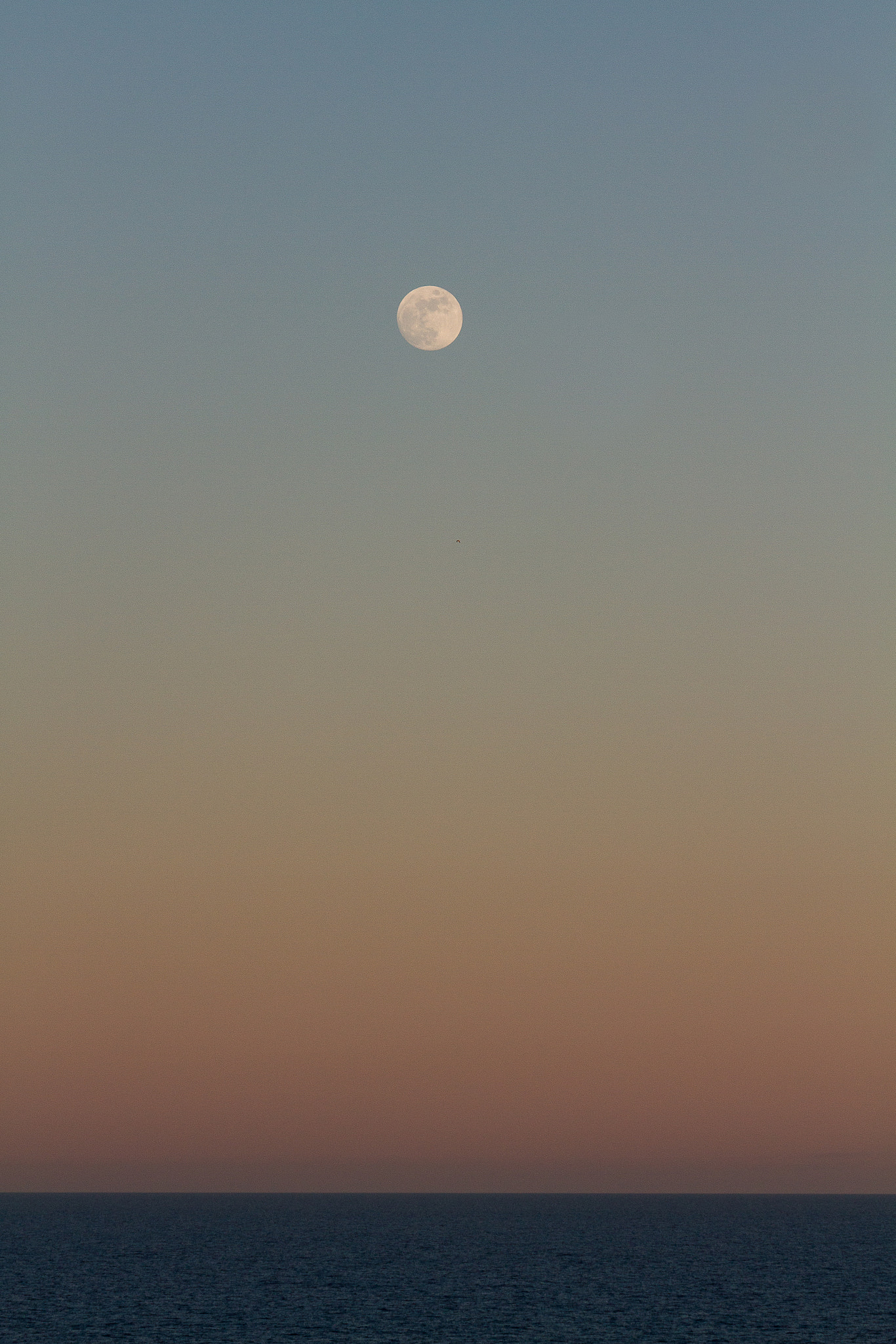 Canon EF 70-300mm F4-5.6 IS USM sample photo. Mond ostsee märz photography