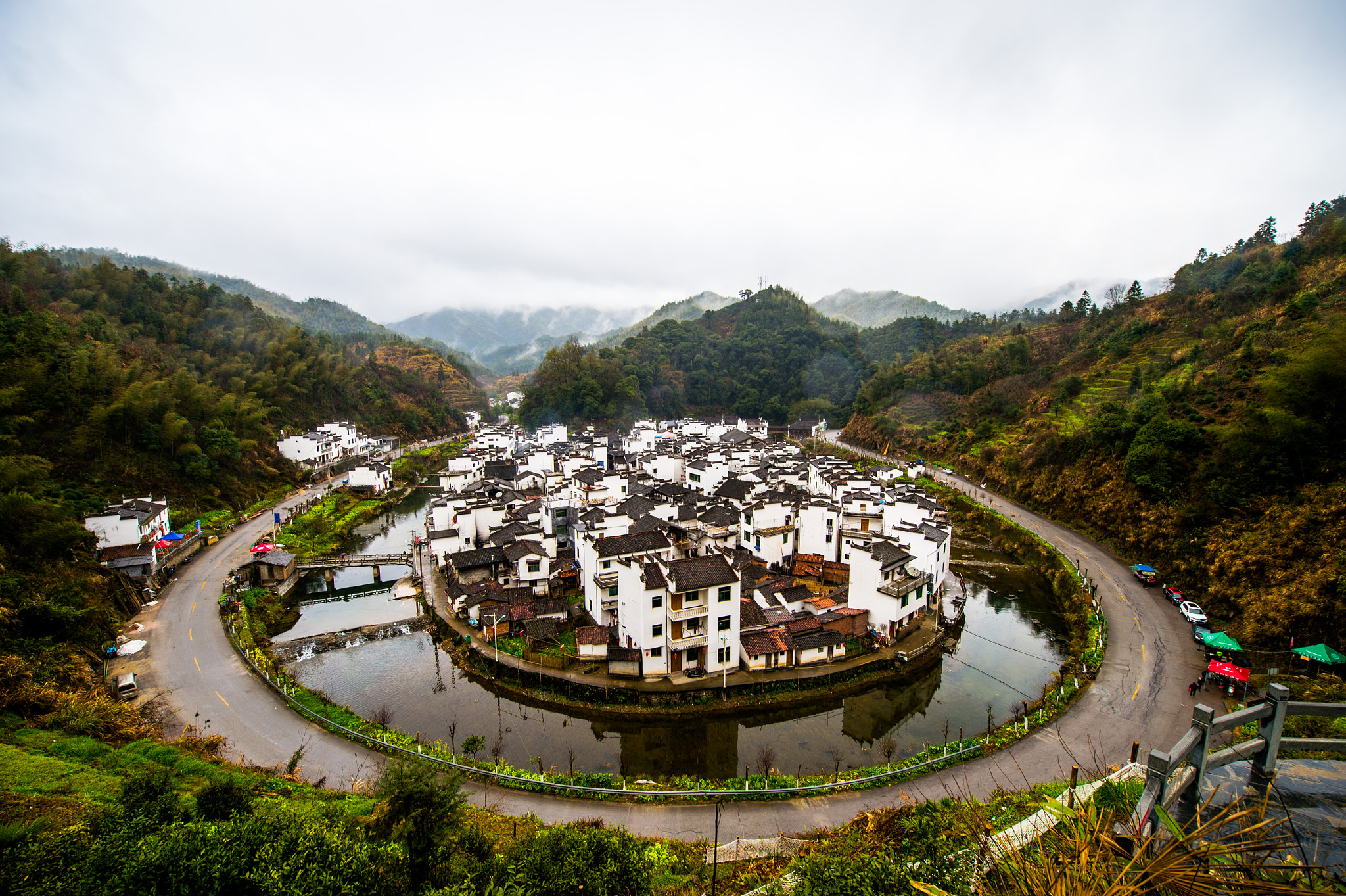 Nikon Df sample photo. A village surrounded by water photography