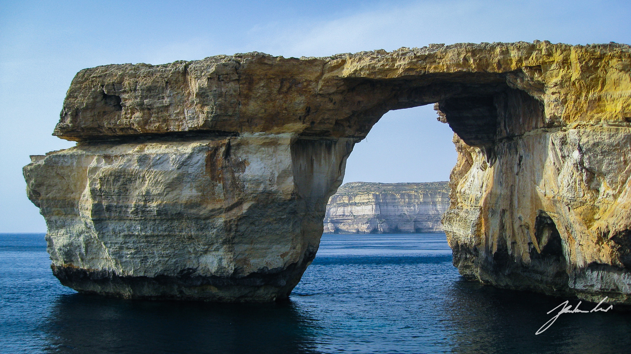 Canon DIGITAL IXUS 950 IS sample photo. In memory of the azure window. gozo malta 2013. photography