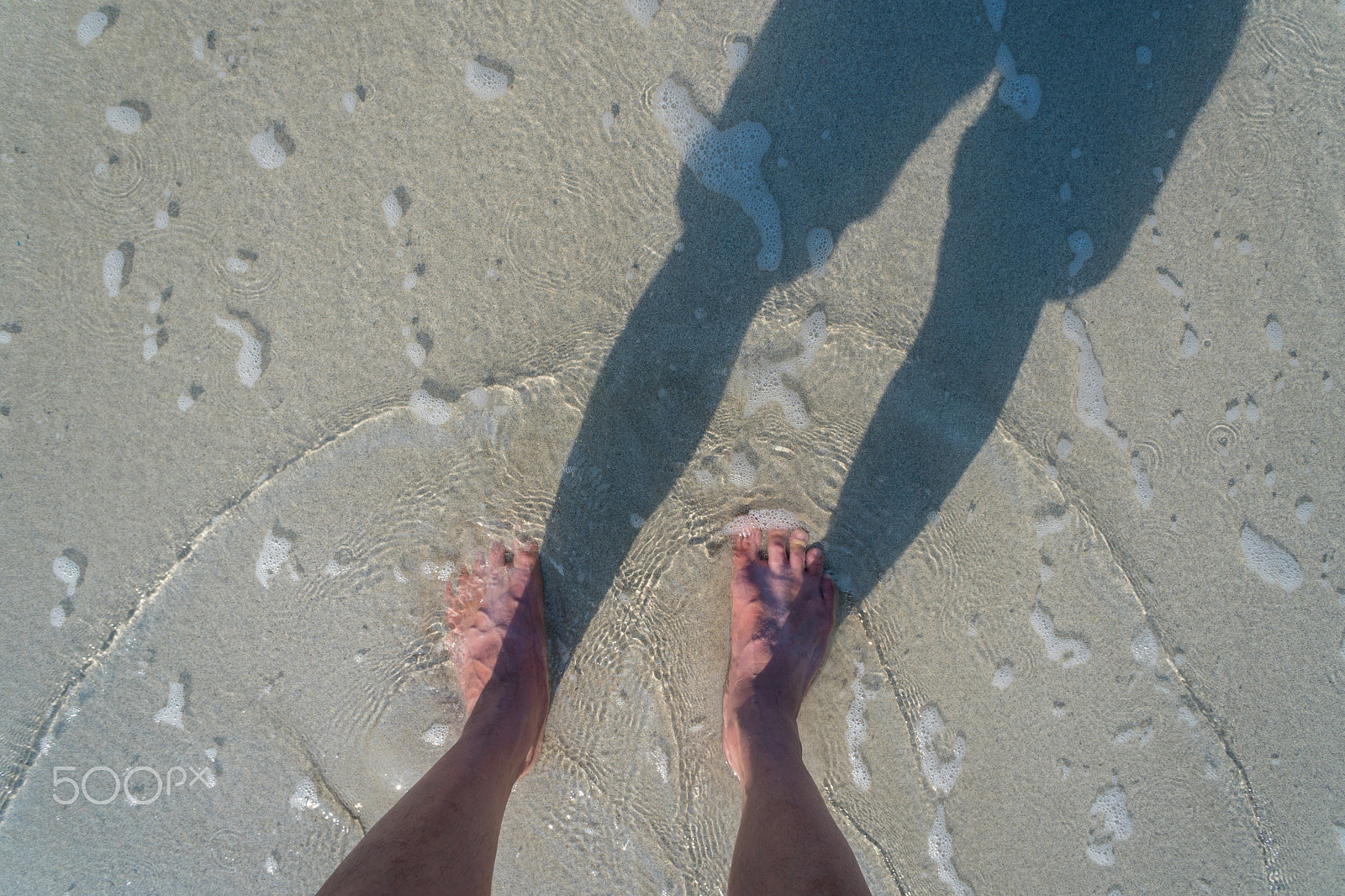 Sony a6300 sample photo. Foots on sand in beautiful beach photography