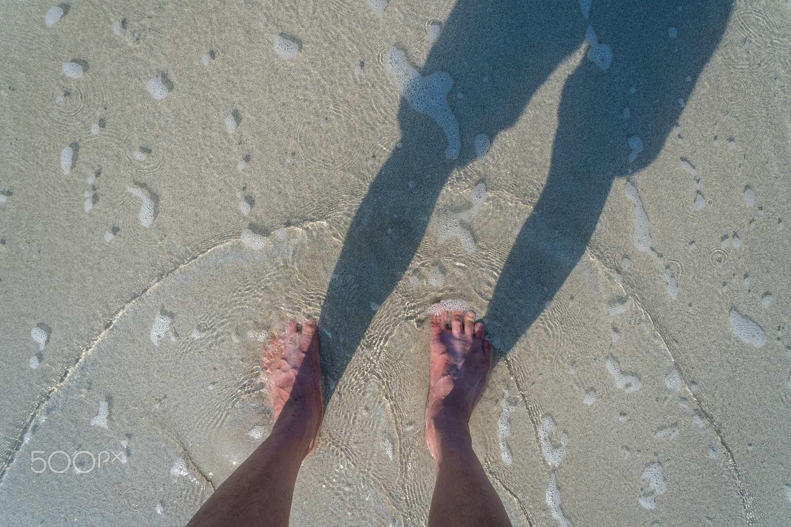 Sony a6300 + Sony E 16mm F2.8 sample photo. Foots on sand in beautiful beach photography