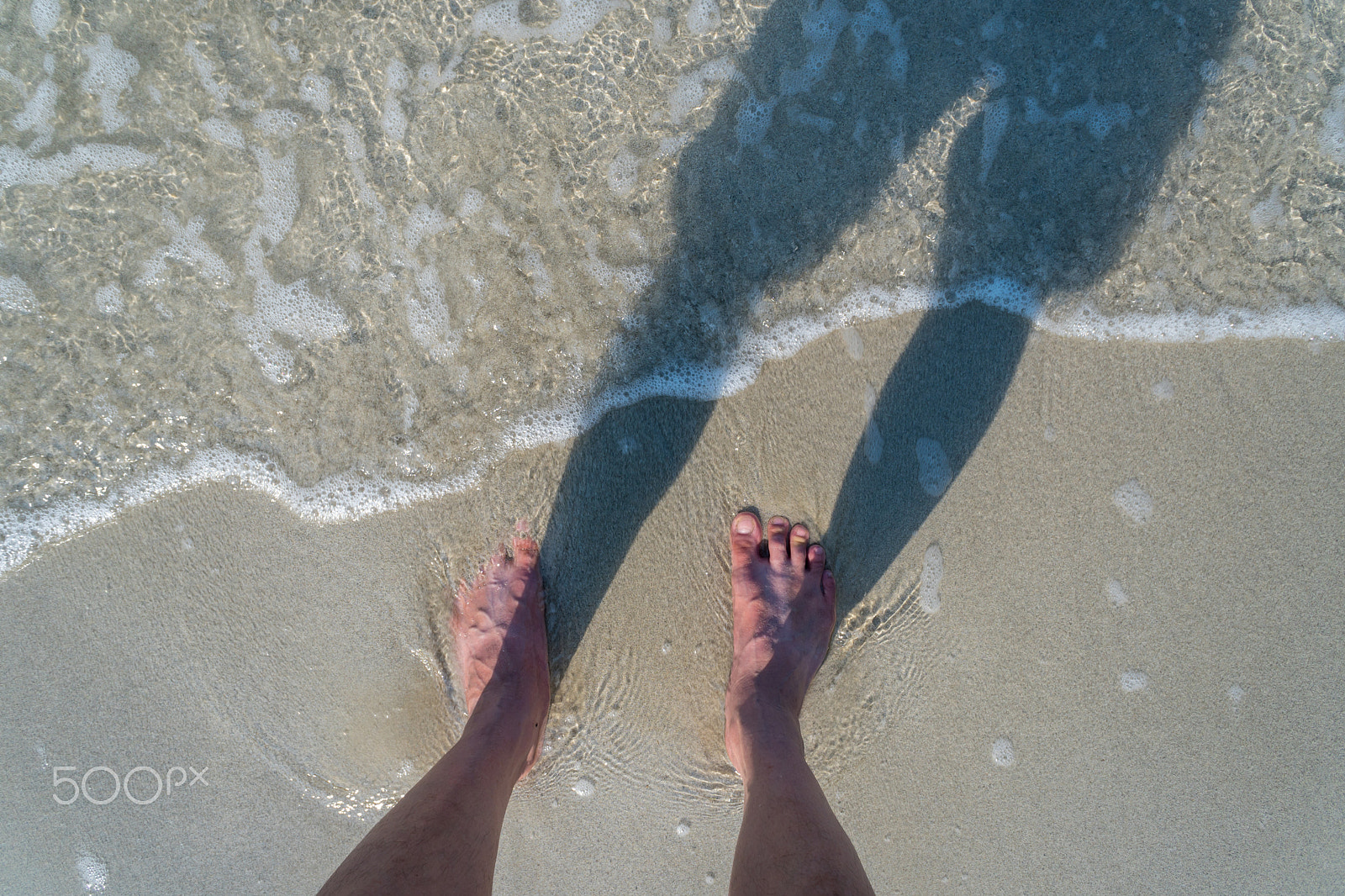 Sony a6300 + Sony E 16mm F2.8 sample photo. Foots on sand in beautiful beach photography