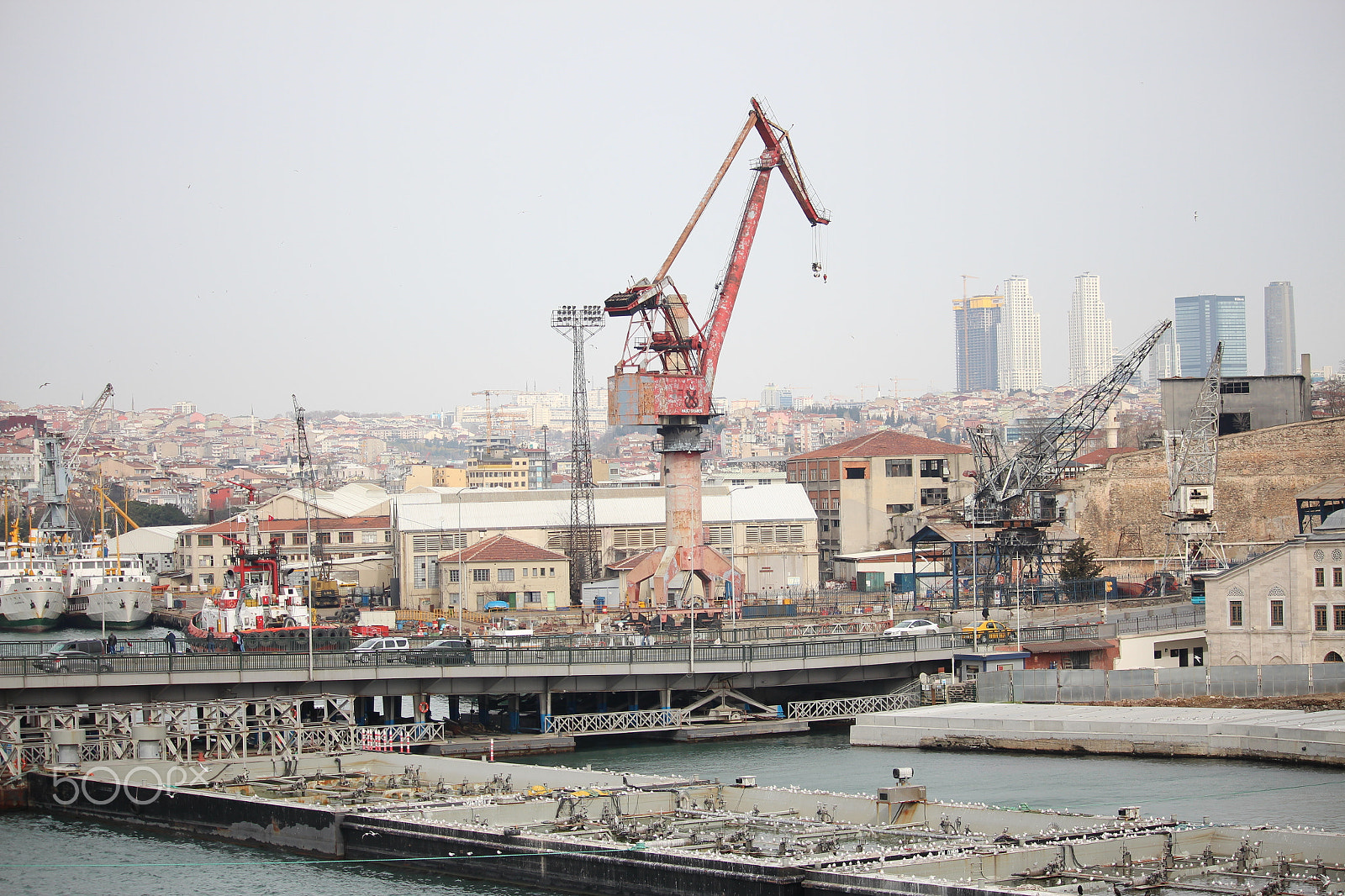 Canon EF-S 55-250mm F4-5.6 IS STM sample photo. Halic shipyard photography
