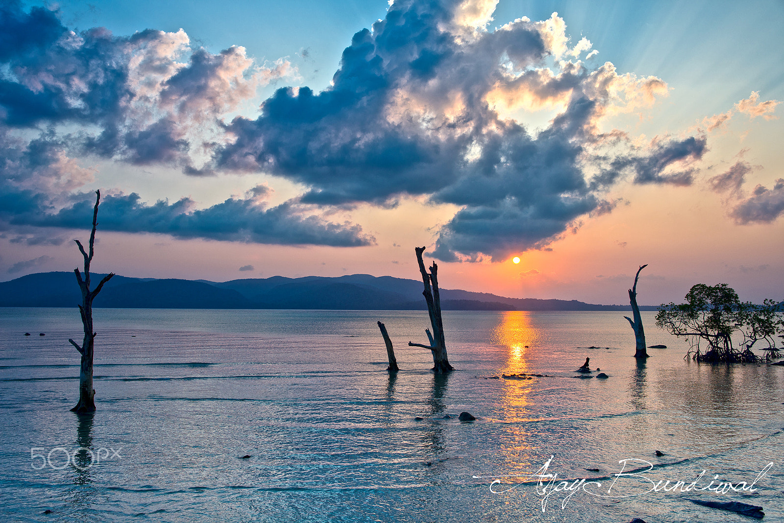 Nikon D810 + Nikon AF-S Nikkor 28mm F1.8G sample photo. Andaman sun set photography