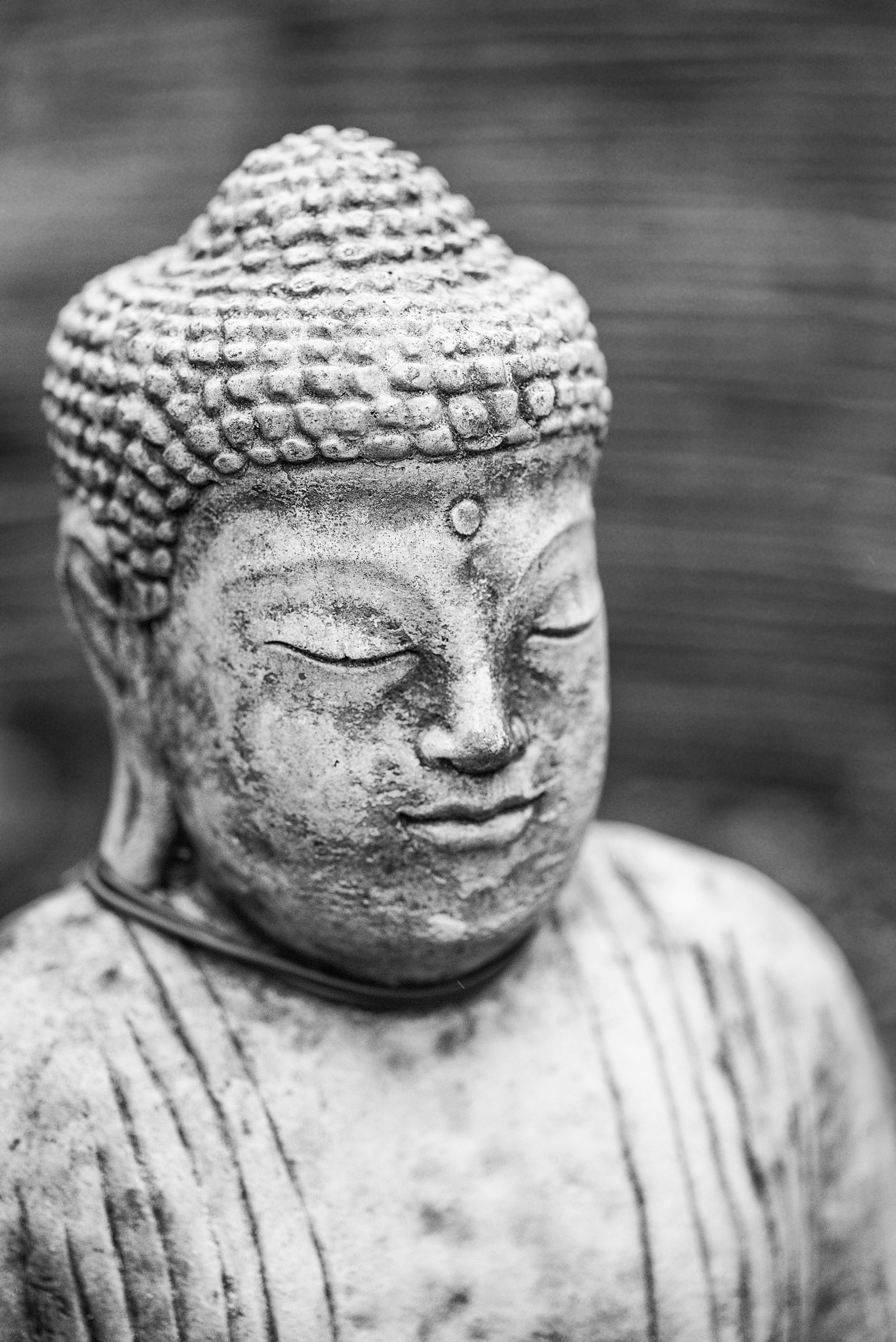 Nikon D800 + Sigma 105mm F2.8 EX DG Macro sample photo. Beautiful buddha statue portrait with shallow depth of field for photography