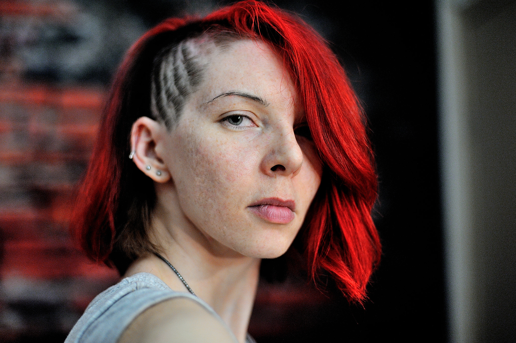 Nikon D700 sample photo. Striped hair photography