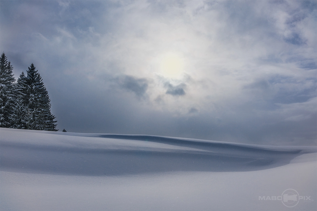 35mm F2.0 sample photo. Snowy mystical landscape photography