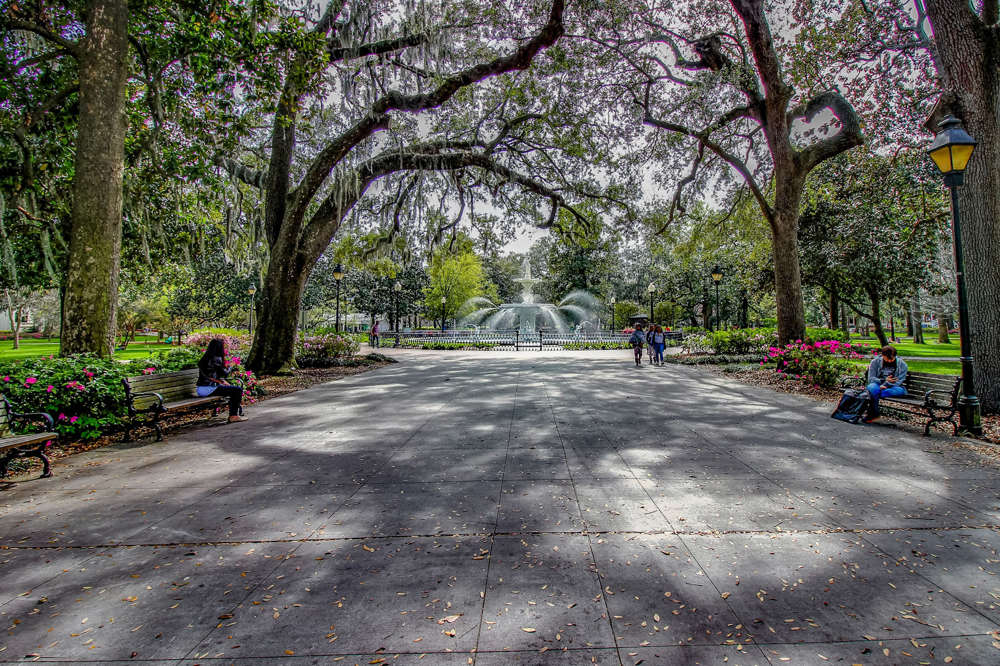 Canon EOS 600D (Rebel EOS T3i / EOS Kiss X5) sample photo. Forsyth park fountain photography