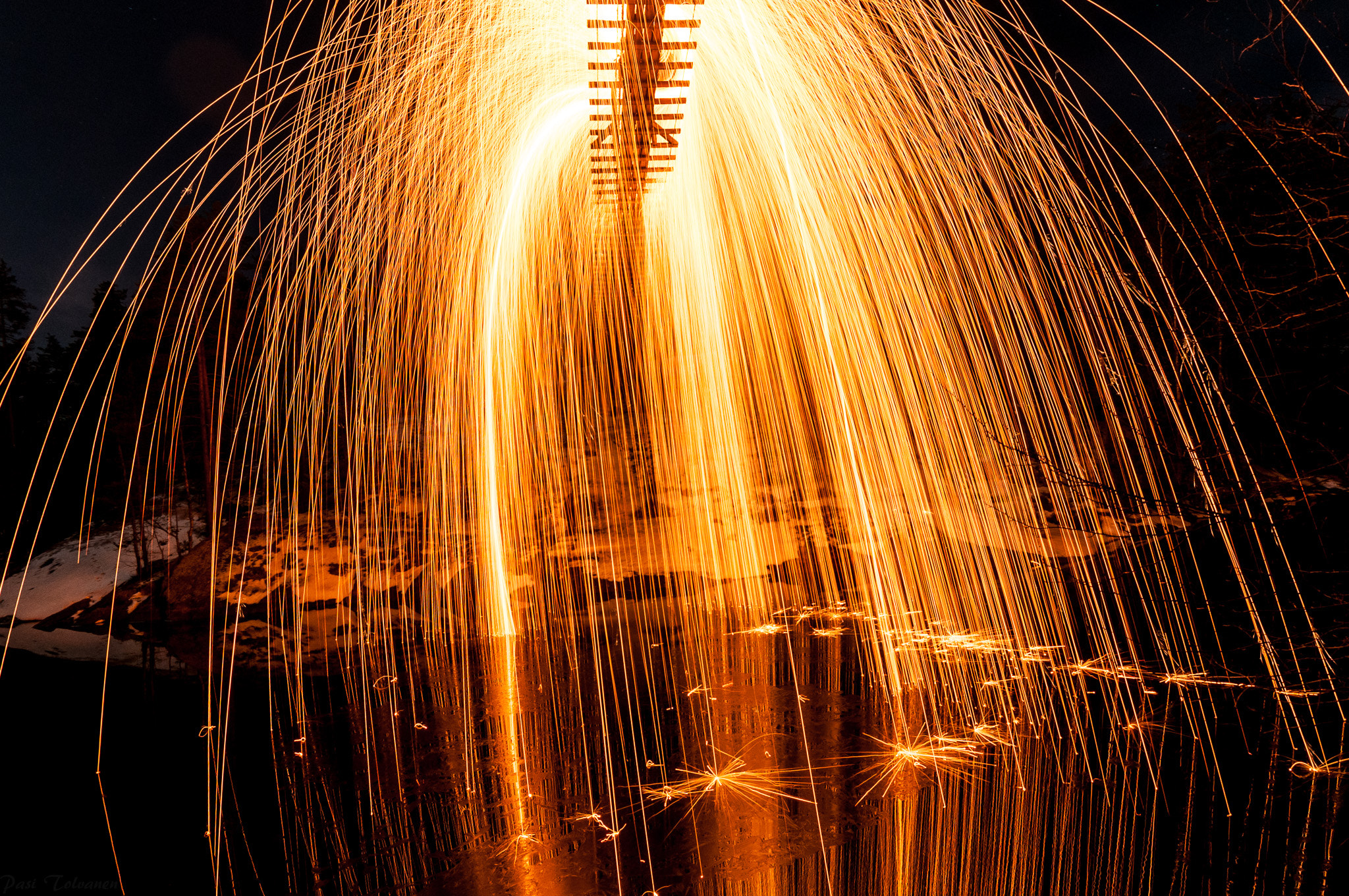 Nikon D300S sample photo. Under "burning" bridge photography