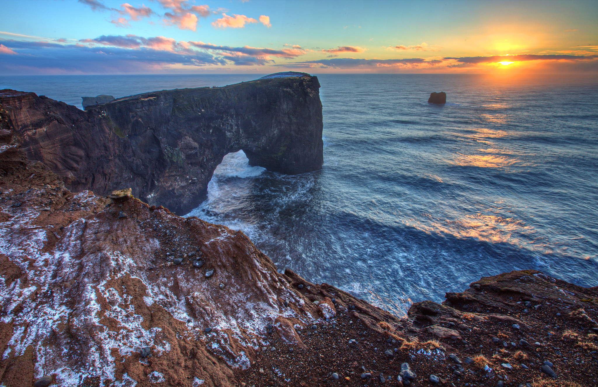 Canon EF 16-35mm F2.8L II USM sample photo. Dyrholaey point arch photography