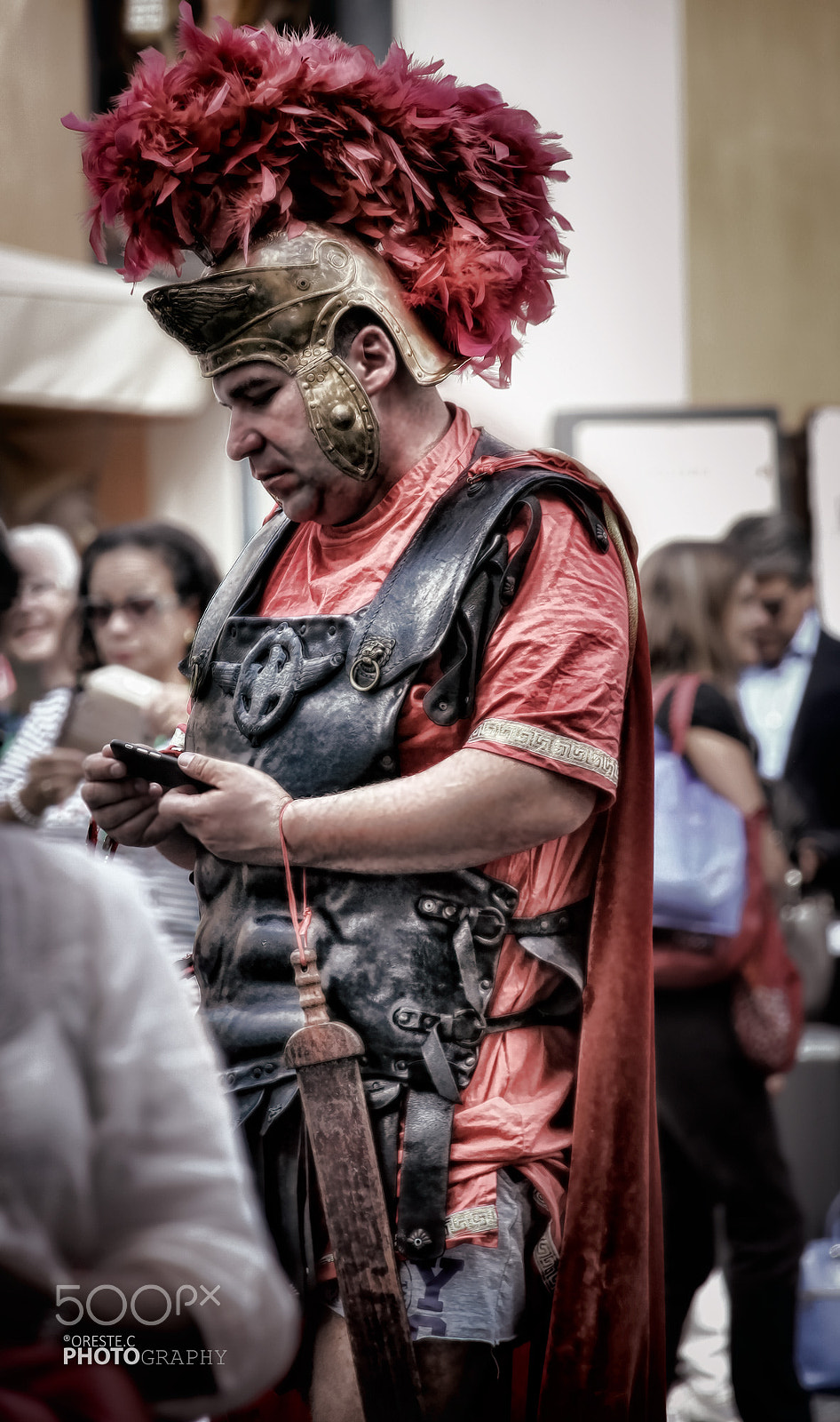 Canon EF-S 55-250mm F4-5.6 IS STM sample photo. Roman soldier photography