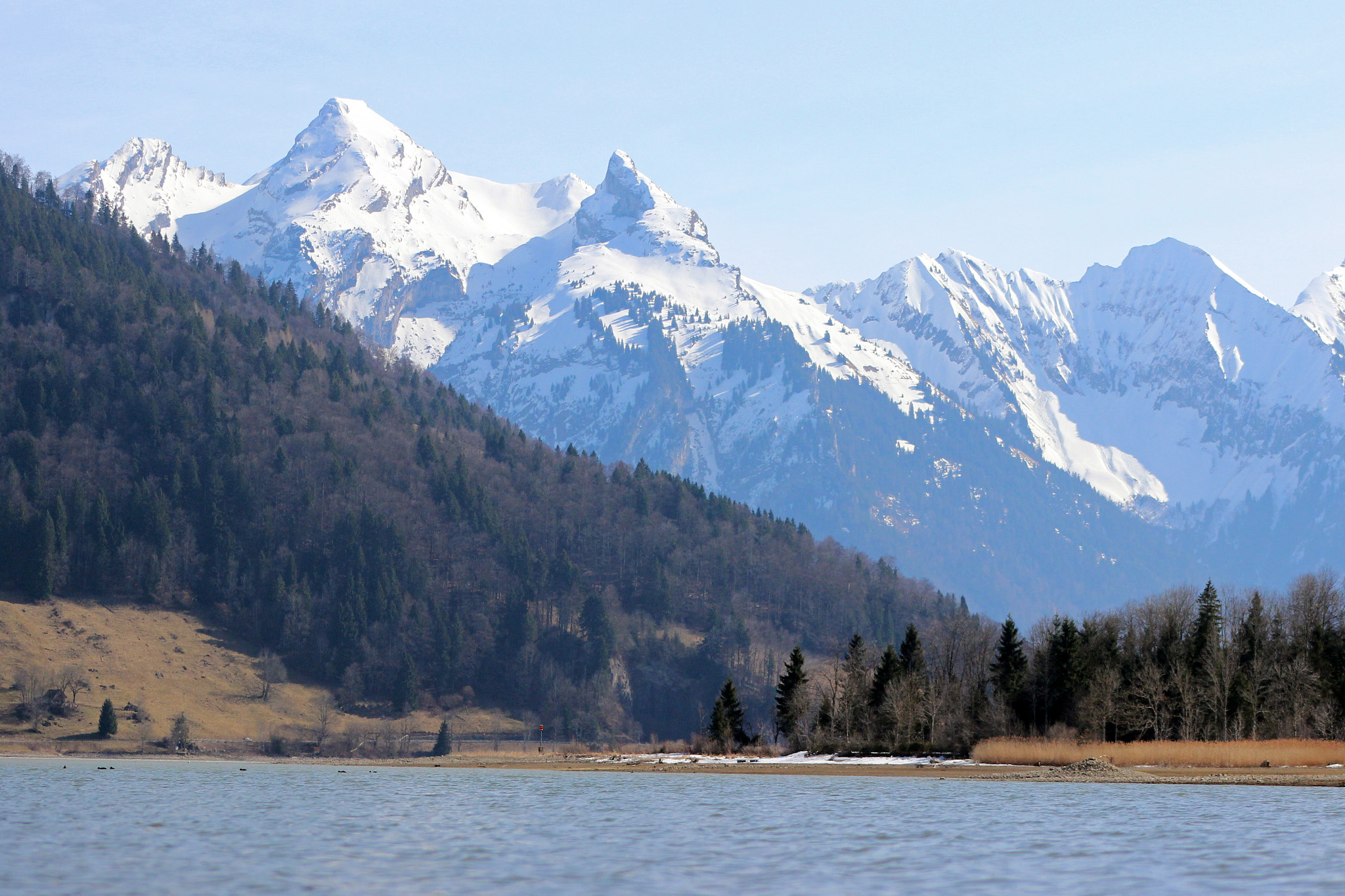 Canon EOS 600D (Rebel EOS T3i / EOS Kiss X5) + EF75-300mm f/4-5.6 sample photo. Sihlsee photography