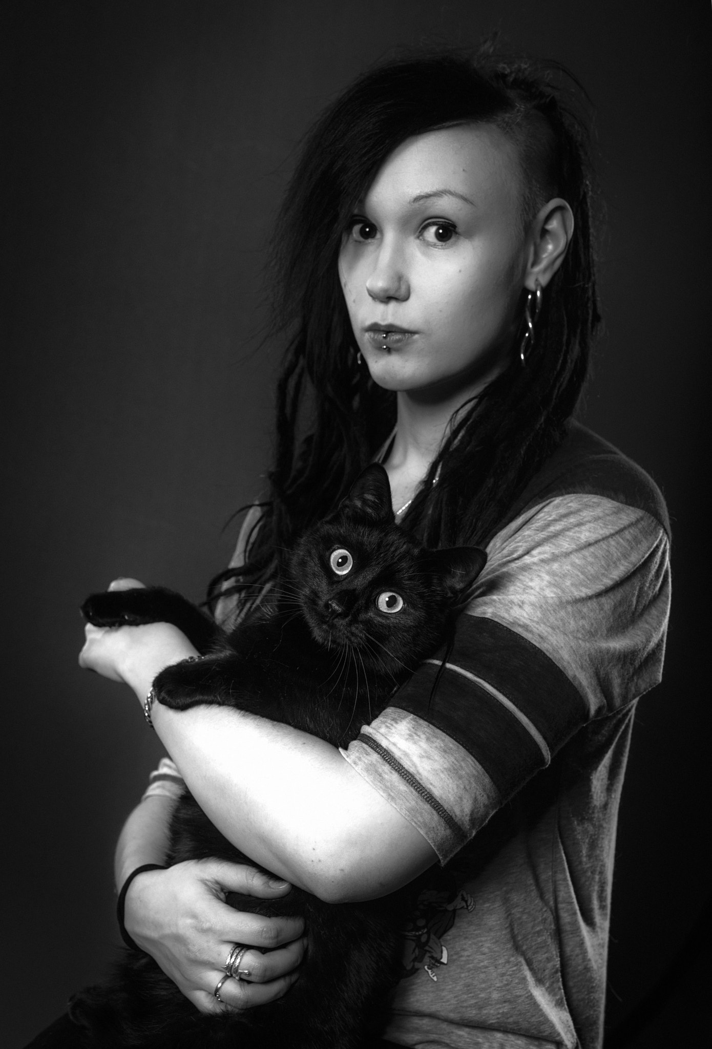 Nikon D810 + Sigma 50mm F1.4 DG HSM Art sample photo. Kiia and lucifer photography