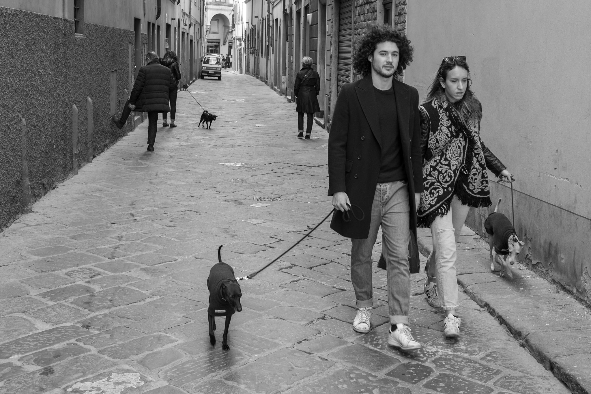 Fujifilm XF 23mm F1.4 R sample photo. Dog walking - florence. photography