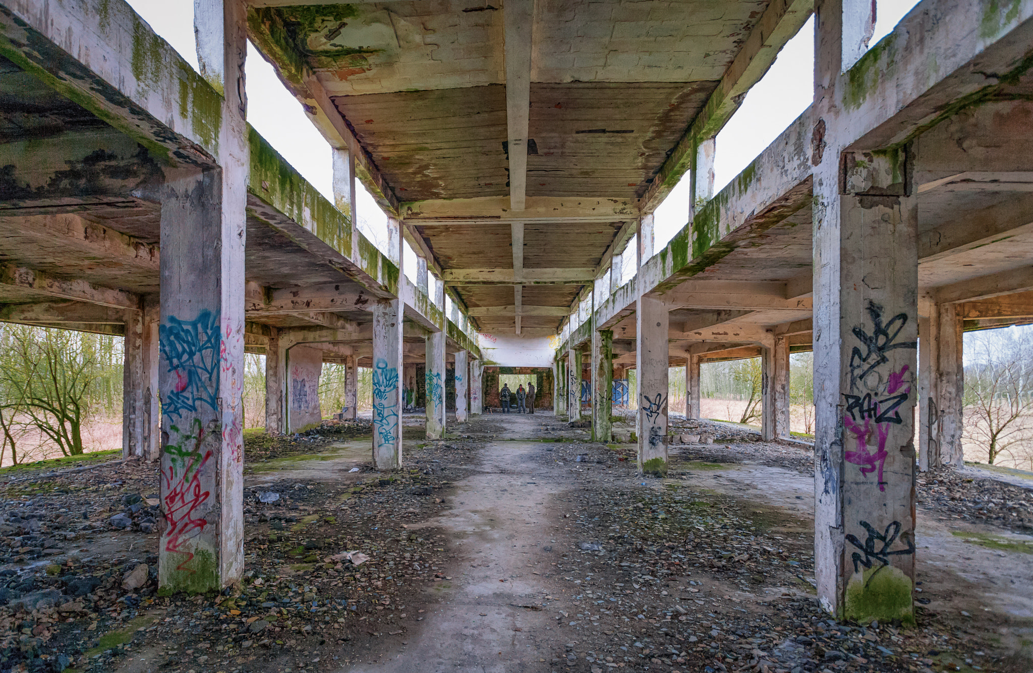 Canon EF 17-40mm F4L USM sample photo. Hydrierwerke politz ruins,train station photography