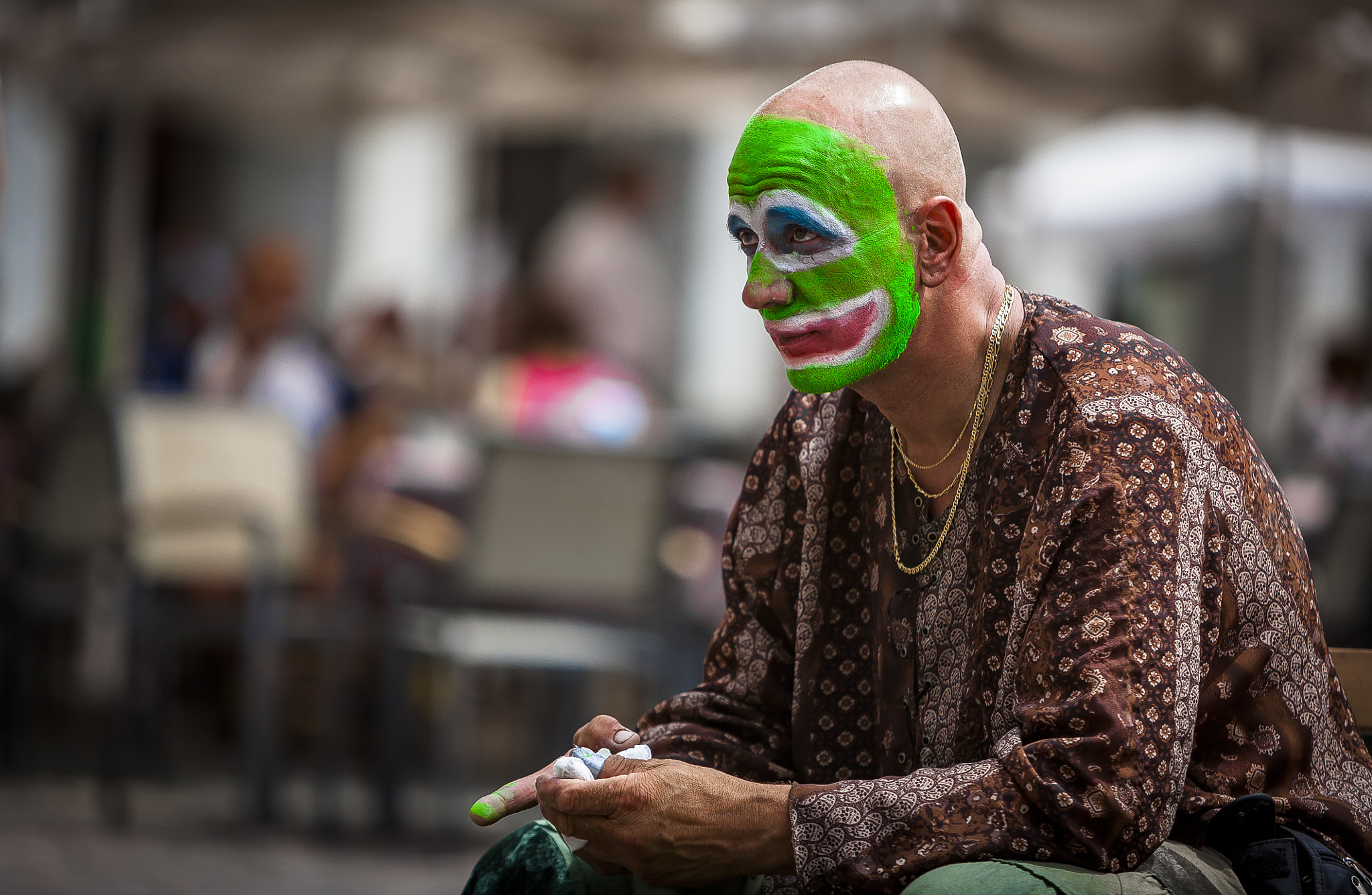 Canon EF 70-200mm F2.8L IS USM sample photo. The street actor photography