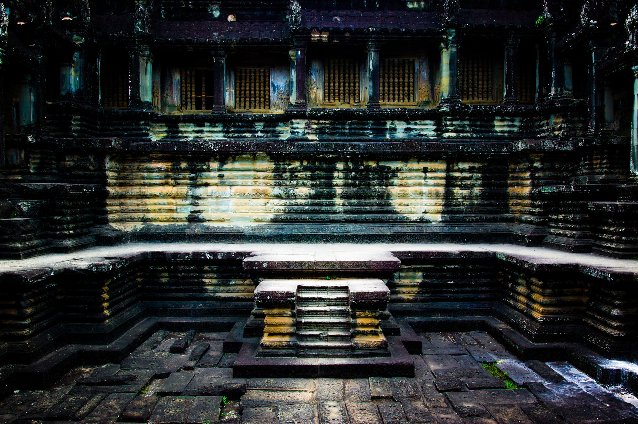 Pentax K-3 II sample photo. Angkor wat pool photography