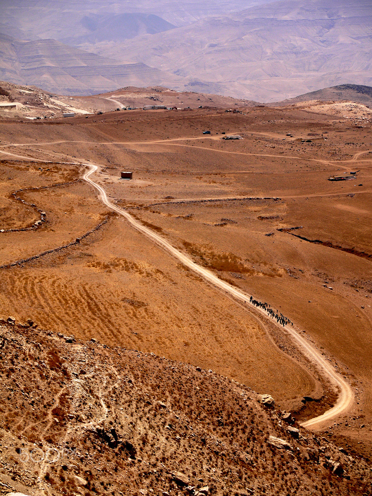 Panasonic Lumix DMC-G1 + Panasonic Lumix G Vario 45-200mm F4-5.6 OIS sample photo. Shepherd near the king's highway - jordan photography