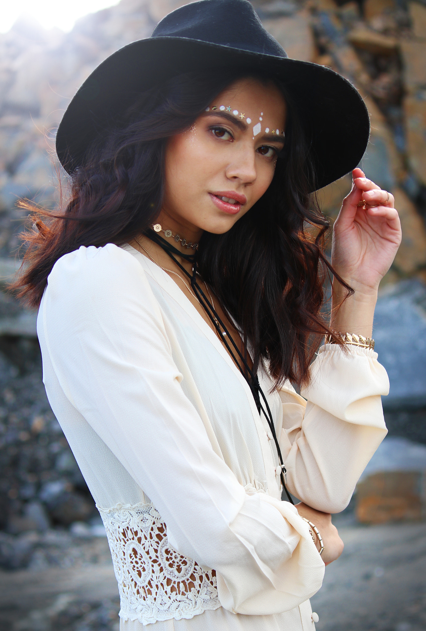 Canon EF-S 55-250mm F4-5.6 IS sample photo. Boho shoot photography