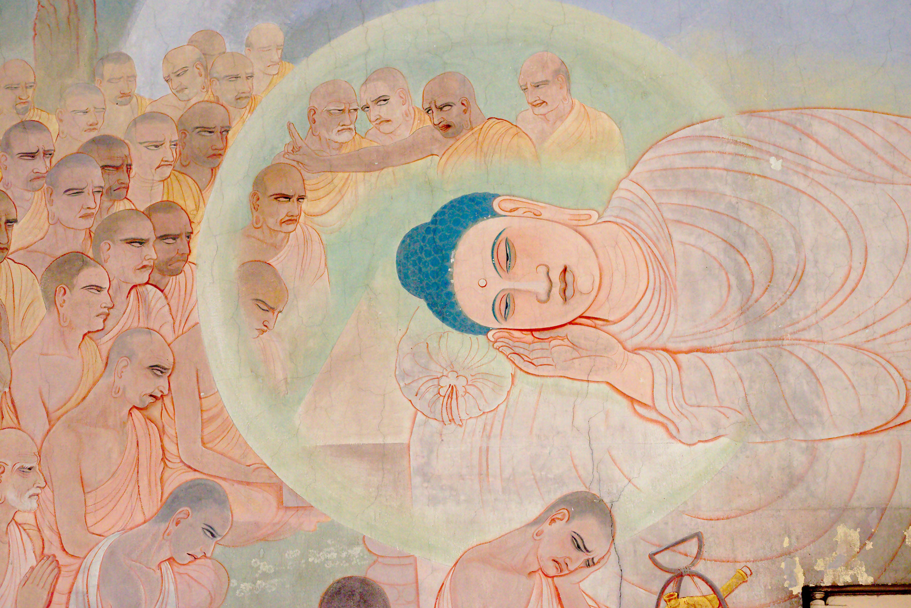 Nikon D800 + Nikon AF-S Nikkor 85mm F1.4G sample photo. Reaching parinirvana (mural) photography